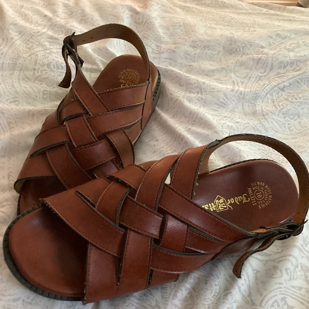 Women's Brown Leather Sandals